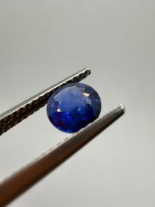 Zafiro Azul Natural de 6MM, Gema Preciosa Suelta, Corte Redondo, 1.05CT, Color Play, Ceilán, Sri Lanka, para Joyería, Zehra Gem - Product Image 4