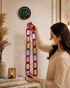 Décoration murale en chaînes de résine colorées de grande taille, séparateur de pièce, rideau personnalisé par FALAK WORLD EXPORT - Product Image 4