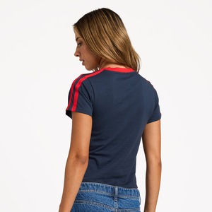 Camiseta Corta de Algodón con Estampado Gráfico para Mujer, Corte Regular, Estilo Urbano, Calidad Premium, Mangas Cortas - Product Image 2
