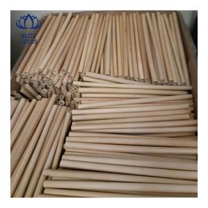 Pailles à boire en bambou de qualité supérieure, réutilisables, écologiques, légères, durables, pour jus, café, surface lisse, faciles à utiliser, 2026 - Product Image 5