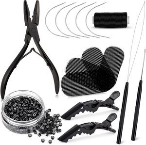 Extensions de cheveux à micro-anneaux, pince de pose professionnelle en acier inoxydable pour salon, anneaux nano à maintien fort, utilisation à domicile - Product Image 5