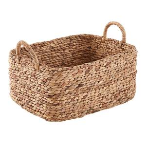 Cesta de Almacenamiento Rectangular Blanca de Cuerda de Algodón con Asas, Contenedor Simple Multiusos para Organización - Product Image 4