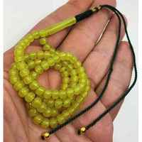 Tasbih Resin Pola Solid Berhias Manik-manik Islami Buatan India RR ENTERPRISES Hadiah Doa Rosario
