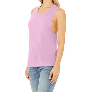 Camiseta sin Mangas de Primera Calidad para Mujer, de Algodón, Lisa, Veraniega, Sexy, con Cuello Redondo, para Ejercicio, Gimnasio, Uso Diario - Product Image 2