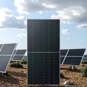 Panneaux solaires bifaciaux demi-cellules HBC MWT à prix abordable pour la production d'énergie propre, avec une efficacité de 22,5 % et des matériaux durables - Product Image 2
