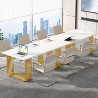 Bureau de direction moderne, bureau d'ordinateur de bureau, table de conférence, prêt à être expédié depuis l'entrepôt américain
