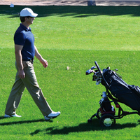 Nouvelle marque fabricant CaddyTrek R2 Chariot de golf robotisé à châssis en aluminium avec roues, moteurs doubles 250W, capacité de charge de 44 lb