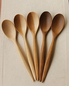 Juego de Utensilios de Cocina de Madera Ecológicos Personalizables para Bodas, con Cuchara y Espátula de Mango Largo Resistentes al Calor - Product Image 2