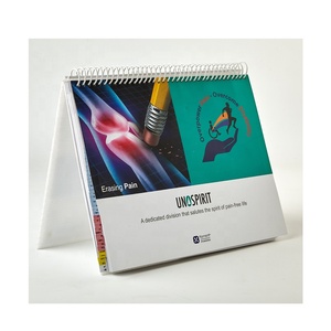 Planificador de escritorio mensual personalizado 2024, diseño en espiral, papel compensado promocional Pharma, calendario de mesa impreso de cartón recubierto de Kraft - Product Image 5