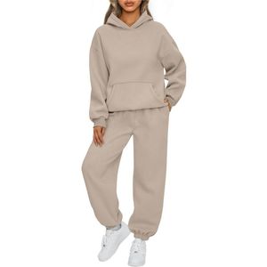 Ensemble de jogging d'hiver pour femmes, personnalisé, hauts décontractés 100% coton tricoté, séchage rapide, respirant, manches courtes, coupe classique - Product Image 3