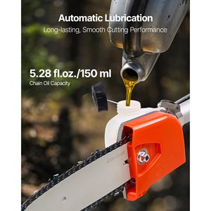 25CC 2 Stroke Gas-<b>Powered</b> Cordless Tree Trimmer 8-Inch Cutting Bar Gas Pole <b>Saw</b> with 23 Fl.oz Fuel Tank Feature Chainsaw - Product Image 5