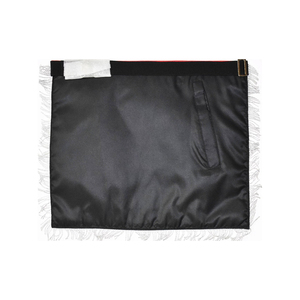 Exclusivo Delantal Masónico de Primera Calidad con Bordado Plateado, Delantal Masónico Tradicional de Alta Calidad - Product Image 2