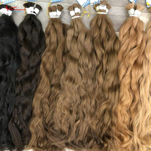 <b>Top</b> selling product Vietnamese Human Hair Bulk Hair Colored Natural Straight Super <b>Silky</b> and Smooth - Product Image 4