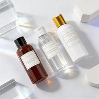 Bouteille Cosmo Slim en Plastique PET avec Bouchon Flip Top Personnalisé, Emballage Cosmétique pour Lotion, Huile, Sérum, 80ml, Impression Sérigraphique