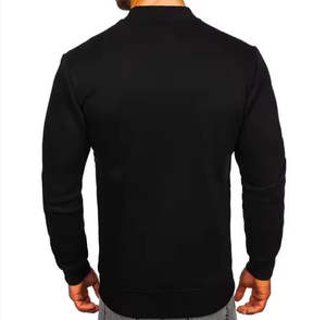 Chaqueta Bomber de Invierno Personalizada al por Mayor para Hombre, con Cuello Alto de Lona, Estampado Frontal, Informal, Acolchada, de Secado Rápido, Transpirable, con Cierre de Cremallera - Product Image 3