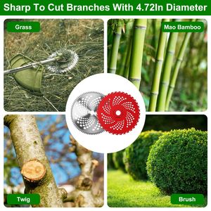 Kit Adattatore Universale Lame Decespugliatore con Punta in Carburo 10\" x 80T 9\" x 36T in Acciaio Legato Compatibili con Decespugliatori Taglio Premium - Product Image 3