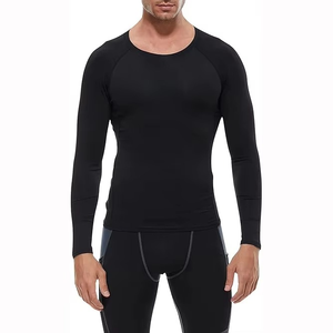 Camiseta Deportiva de Compresión 100% Algodón OEM, Personalizada con Impresión Frontal, Corte Regular, Manga Corta, Cuello Redondo, Transpirable, Secado Rápido, para Gimnasio - Product Image 2