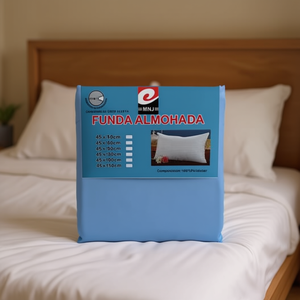 Housse de coussin bleue FUNFA 45x150 cm – Catégorie de produit : Almohada - Product Image 2