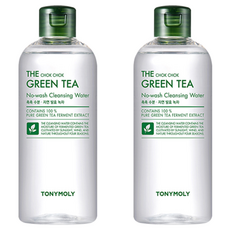 Tony Moly Chok Chok Eau Nettoyante Sans Rinçage au Thé Vert 300ml 2 unités Pack Soin Visage - Product Image 1