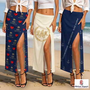Pareo Hawaiano Personalizado con Estampado Polinesio, Envoltura de Playa, Ropa Tropical para Resort, Proveedor de Tejidos Textiles OEM ODM - Product Image 5