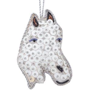 ของตกแต่งเทศกาลคริสต์มาสแบบกำหนดเองได้ซานต้ากำมะหยี่ยัดไส้ด้วยลูกปัด OEM บรรจุในถุงวัสดุ - Product Image 5