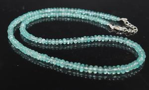 Collier de perles d'apatite bleu ciel de qualité supérieure, forme ronde, 3,5-5 mm, 15 pouces, bijoux en pierres précieuses - Product Image 2