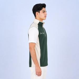 Débardeur de golf sans manches à col zippé pour homme, séchage rapide, respirant, personnalisable avec logo, vêtement de sport - Product Image 4