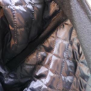 Blouson bomber en cuir PU noir pour homme avec garniture orange, fermeture éclair, style décontracté, vêtement d'automne, Clush Sports - Product Image 3