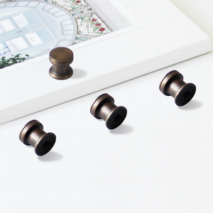 OEM Available Minimalist Antique Zinc Alloy Knob Cabinetry Handles <b>Small</b> Round Pull for <b>Kitchen</b> <b>Cabinet</b> Drawer Bathroom Decor - Product Image 2