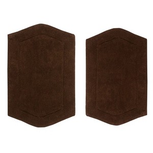 Juego de Alfombrillas de Baño de Algodón, 2 Piezas, Color Marrón Sólido, Rectangulares, Estilo Clásico, Base Antideslizante de Goma, Lavables a Máquina, para Uso Doméstico - Product Image 4