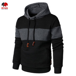 Sudadera con Capucha para Hombre Ryan Pro Gear, con Logotipo Personalizado en la Parte Delantera, 100% Algodón Felpa, Corte Regular, Diseño de Paneles, Suministro ODM para Invierno - Product Image 4