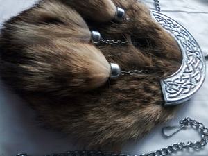 Sporran de Piel de Conejo de Color Sólido Hecho a Medida 100% de Alta Calidad con Bolsas para Sporran, Producto de Primera Calidad - Product Image 2