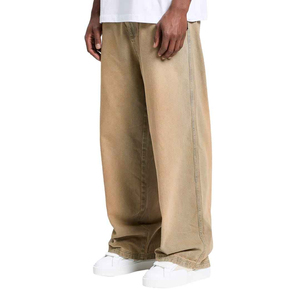 Jean ample pour garçon, coupe décontractée, denim de haute qualité, style déchiré, design personnalisé, pantalon en jean ample - Product Image 3