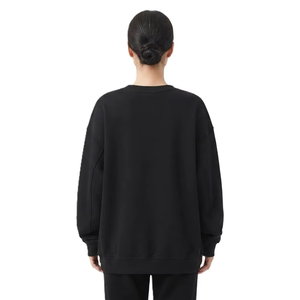 Sudadera Vintage Extra Grande con Cuello Redondo y Apliques Bordados Personalizados, Sudadera de Mujer de Algodón Tejido - Product Image 2