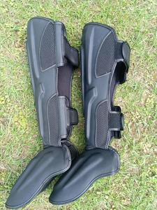 Espinilleras de Boxeo de Cuero PU Acolchadas para Muay Thai, MMA, Artes Marciales, Entrenamiento, Ligeras, con Cierre de Hebilla - Product Image 5