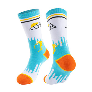 Custom Outdoor Ski Socks Novelty Winter Mountain <b>Pattern</b> Men Women Sports Socks Manufacturer - Product Image 2