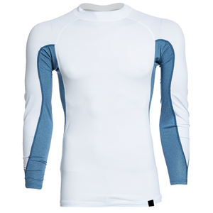 Haut de bain Rash Guard pour homme, conçu pour les sports nautiques, offrant confort, durabilité et liberté de mouvement dans les conditions humides. - Product Image 1
