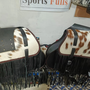 กระเป๋าหนังวัวสำหรับมอเตอร์ไซค์แบบสั่งทำพิเศษ ผลิตกระเป๋าข้างทรงกล้วย หนังแท้กันน้ำ สายสะพายปรับได้ถอดออกได้ - Product Image 1