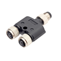 Connecteur Aviation M8 Étanche IP67, Adaptateur Répartiteur Métallique 3 4 5 6 Broches Mâle Femelle Type Y I T, Un Entrée Deux Sorties