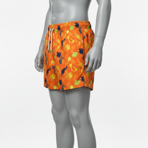 Wholesale Manufacturer Custom Sublimation Print Beach Swim <b>Shorts</b> With Pockets <b>Polyester</b> 5 Inch Inseam Men Swim Trunks - Product Image 4