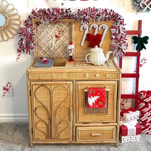 Juguete de cocina para niños pequeños, juguetes de madera para jugar a la cocina, de la mejor calidad, ecológicos, de mimbre, estufa de juguete. - Product Image 3