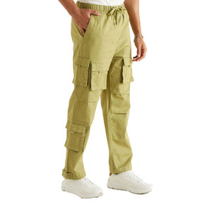 Solid Trader Versatile <b>Cargo</b> Apparel Soft <b>Stretch</b> Cotton Blend Comfortable Waistband High Quality Male <b>Cargo</b> Pent & Trouser - Product Image 5