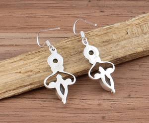 Vente en gros de chalcédoine aqua naturelle, boucles d'oreilles pendantes multi-pierres en argent sterling 925, cadeau de fête, prix de gros - Product Image 4