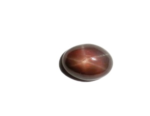 Zafiro Estrella Morado Transparente Ovalado de 5x7 mm, 0.5 Quilates, Cabujón Pulido Creado en Laboratorio con Efecto de Estrella de 6 Puntas para Joyería - Product Image 2