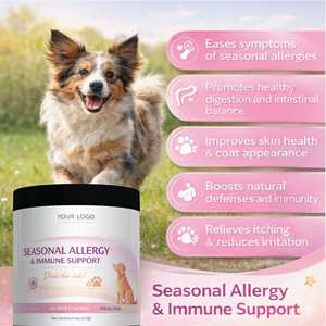 Fórmula Recomendada por Veterinarios para Aliviar la Picazón en la Piel, para Todas las Razas y Tamaños de Perros, Probiótico Orgánico para Perros, Alergias, Inmunidad, Masticables Suaves con Sabor a Pollo - Product Image 4