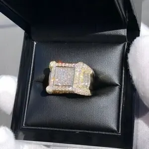 แหวนแต่งงานผู้หญิงเงินแท้ชุบทองคำขาว 14K ประดับเพชรโมอิสซาไนต์ทรงกลม 2 กะรัต - Product Image 3