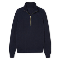 Pull à col zippé personnalisable pour homme, 100 % coton, fermeture éclair unie, manches longues, écologique, respirant, décontracté, coupe classique pour l'hiver