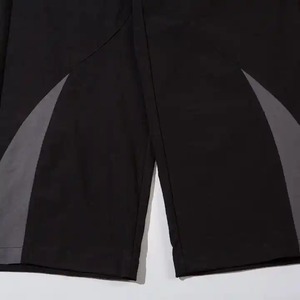 กางเกงวอร์มขายส่งทรงหลวมสำหรับผู้ชาย สีตัดต่อ โพลีเอสเตอร์ ไนลอน มีกระเป๋าหน้า แห้งเร็ว ยืดหยุ่น น้ำหนักเบา - Product Image 5