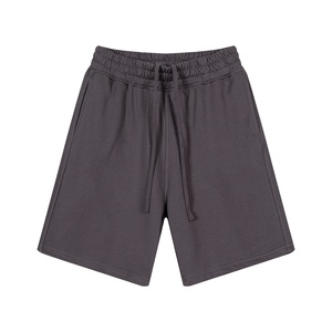 Pantalones Cortos Básicos Lisos para Hombre, 100% Algodón, de Alta Calidad, a la Moda, Holgados, Casuales, Estilo Urbano - Product Image 5
