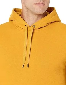 เสื้อฮู้ดผู้ชายทรงปกติ สีพื้น ผ้าฝ้ายถัก 100% สวมใส่สบายๆ สำหรับฤดูใบไม้ร่วง ดีไซน์สั่งทำได้ - Product Image 1
